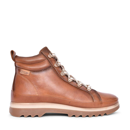 Ladies Vigo Laced Ankle Boot In Brandy