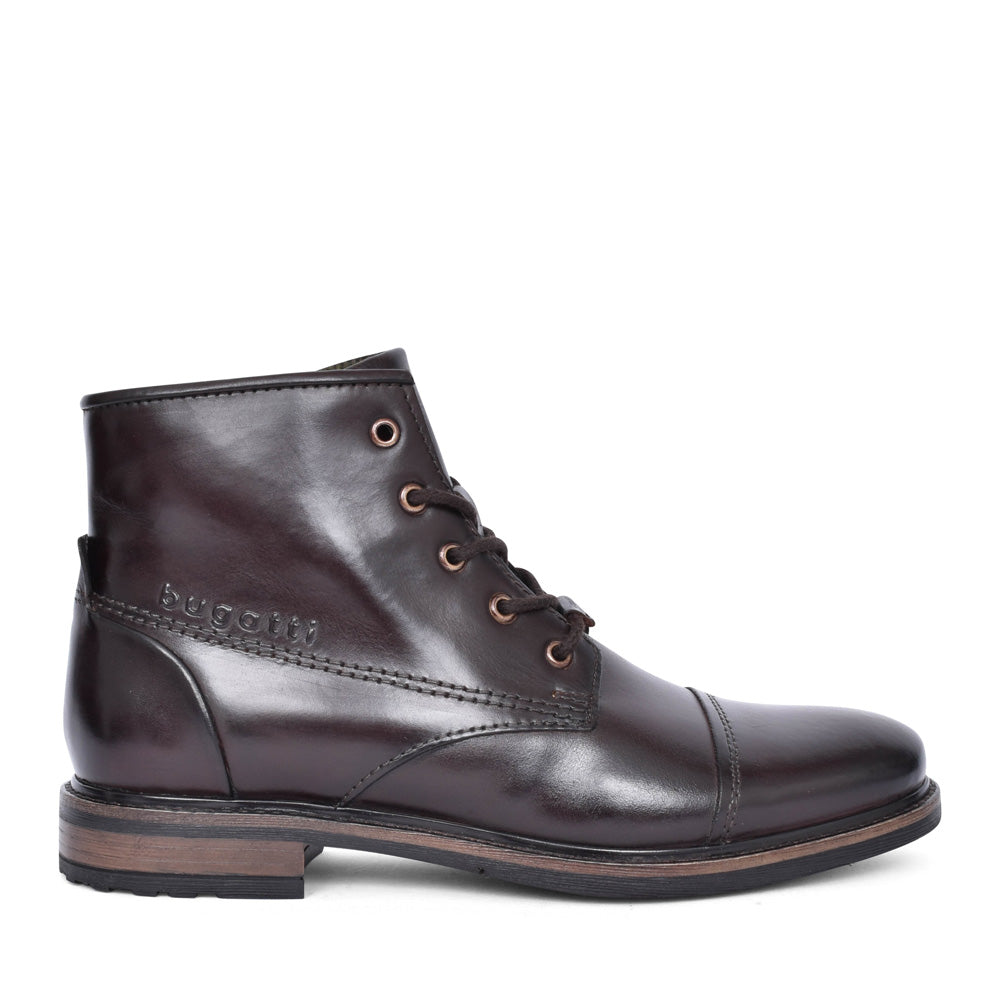 Mens 78239 Marcello Laced Ankle Boot In Dark Brown