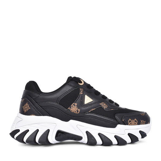 Ladies Fltnow Nowah Laced Trainer In Black