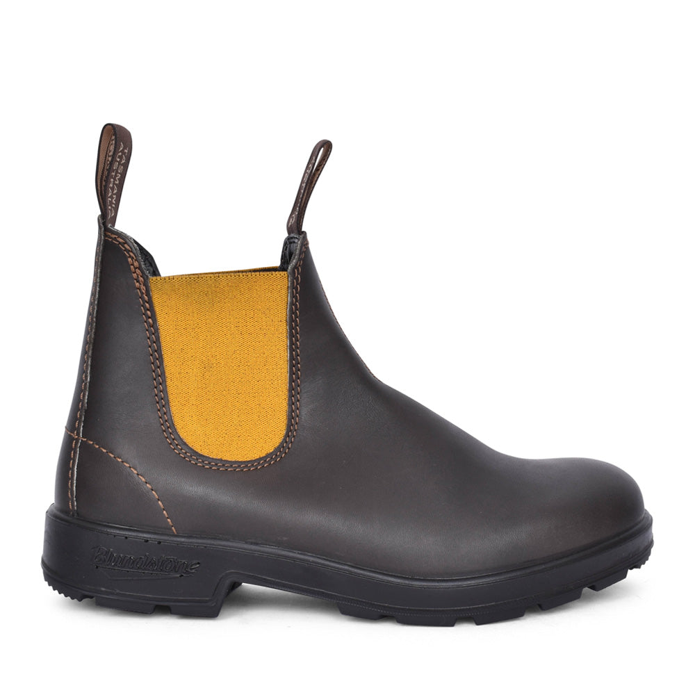 Unisex 1919 Leather Chelsea Boot In Brown/mustard