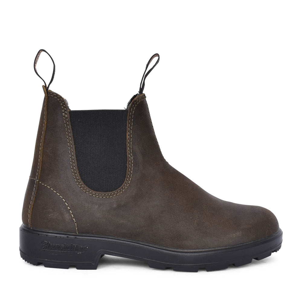 Unisex 1615 Wax Suede Chelsea Boot In Dark Olive