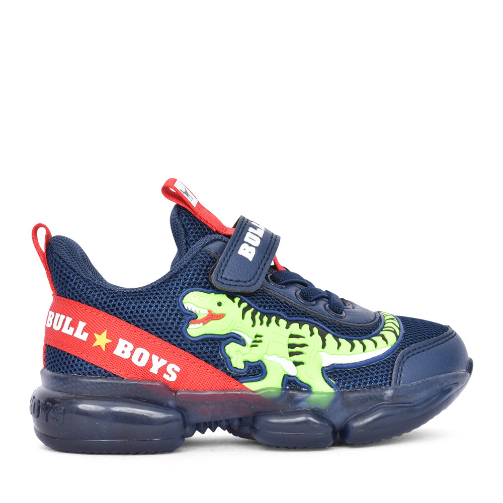 Boys Dn2130 T-rex Trainer In Navy Multi