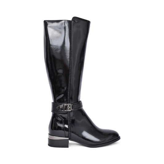 Ladies Bateen Long Leg Boot In Black