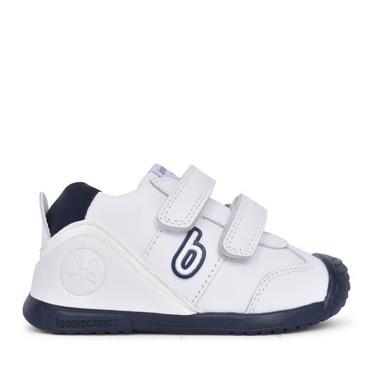 Boys 221001 Double Velcro Shoe In Navy
