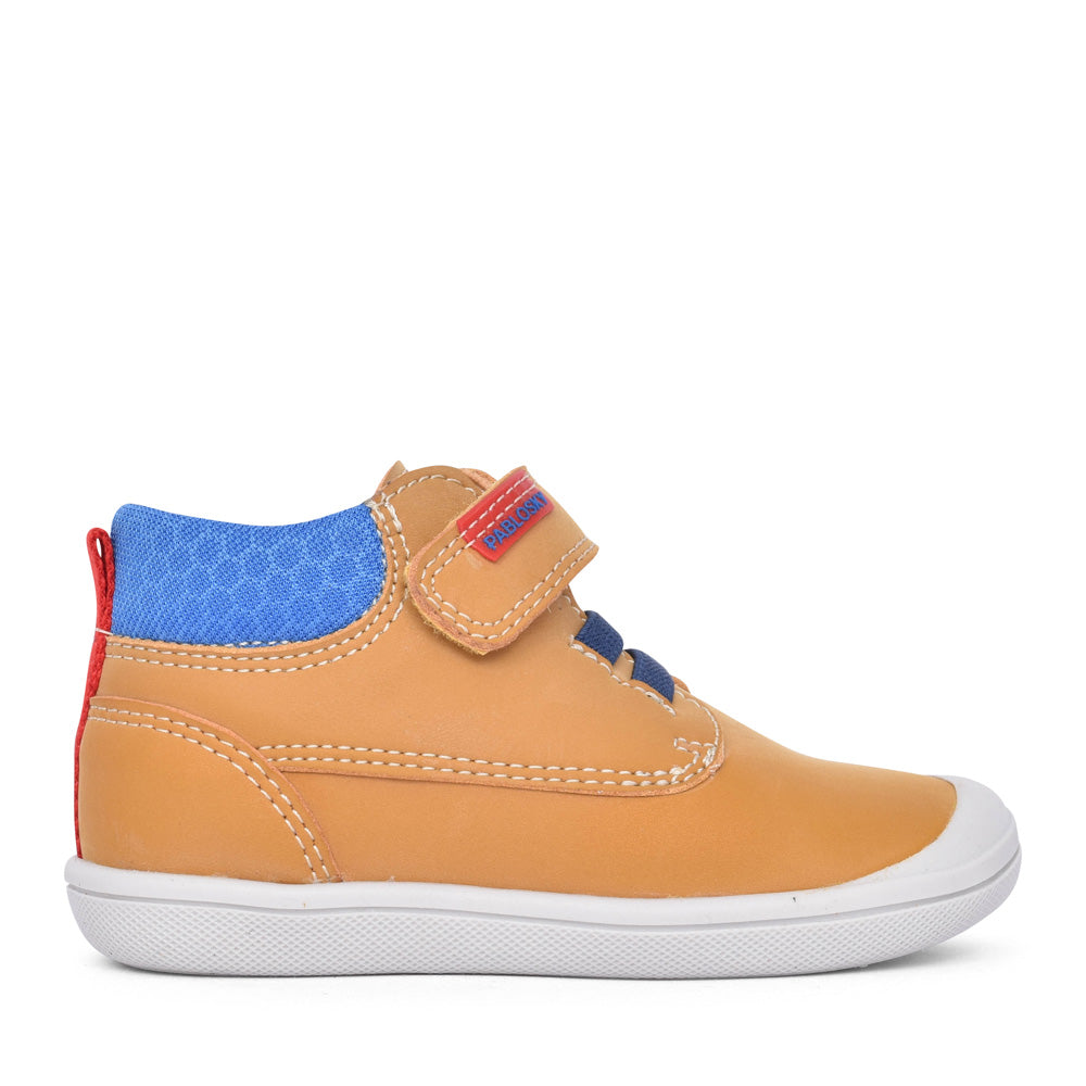 Boys 044281 Velcro Ankle Boot In Tan