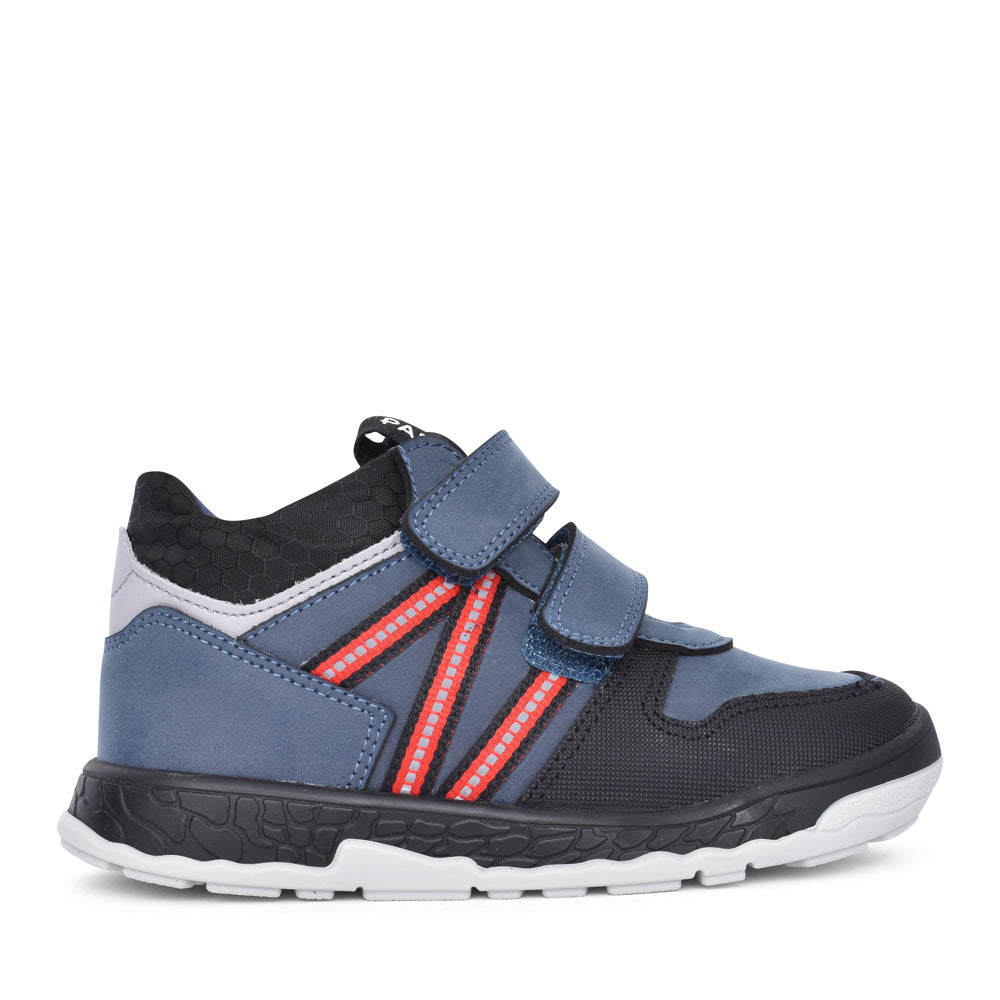 Boys 515641 Velcro Ankle Boot In Denim