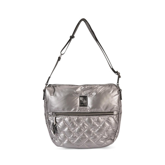 Ladies 242133 Cross Body Bag In Silver