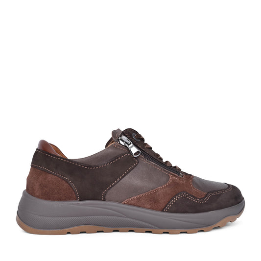 Mens 662001 K-john Multi-laced Trainer In Brown-multi