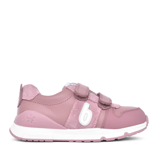 Girls 231006-b Double Velcro Shoe In Mauve