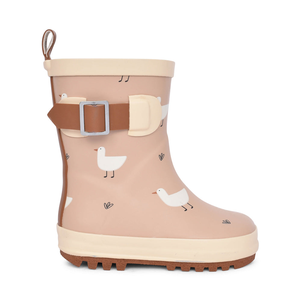 Girls Downy Ecz001 Toddler Welly In Beige