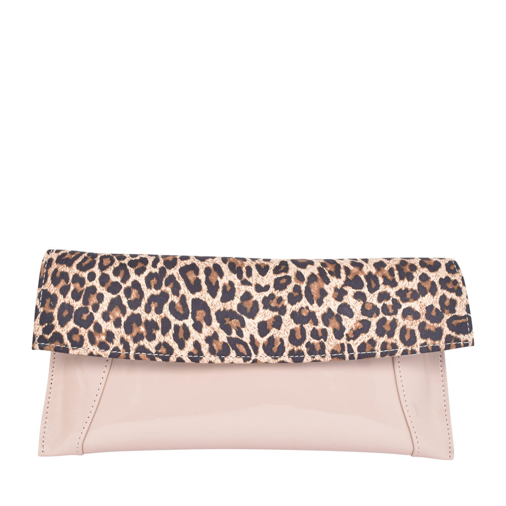 Ladies T1 8343 Clutch Bag In Beige