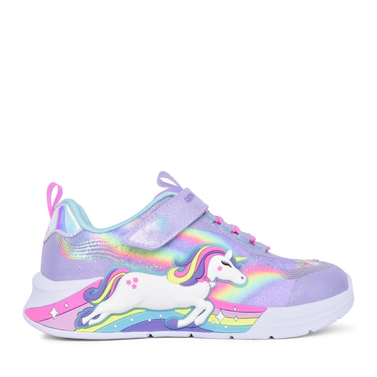 Girls 302298l Unicorn Chaser Trainer In Lavender
