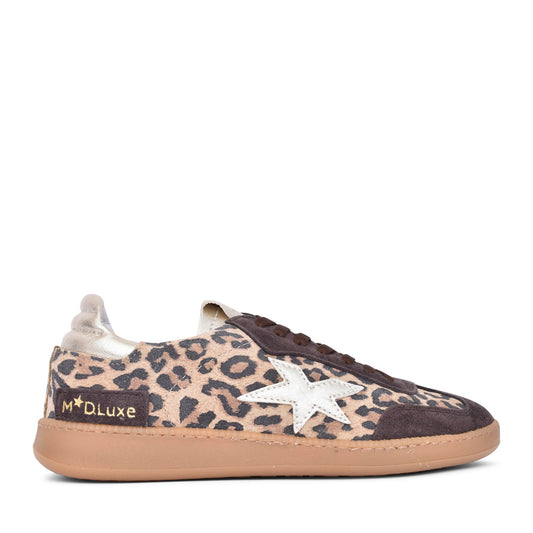 Ladies R526-94 Laced Trainer In Animal