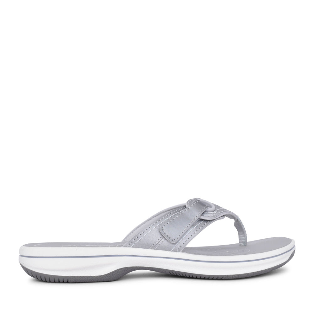 Ladies Brinkley Reyn D-fit Toe Post Sandal In Silver