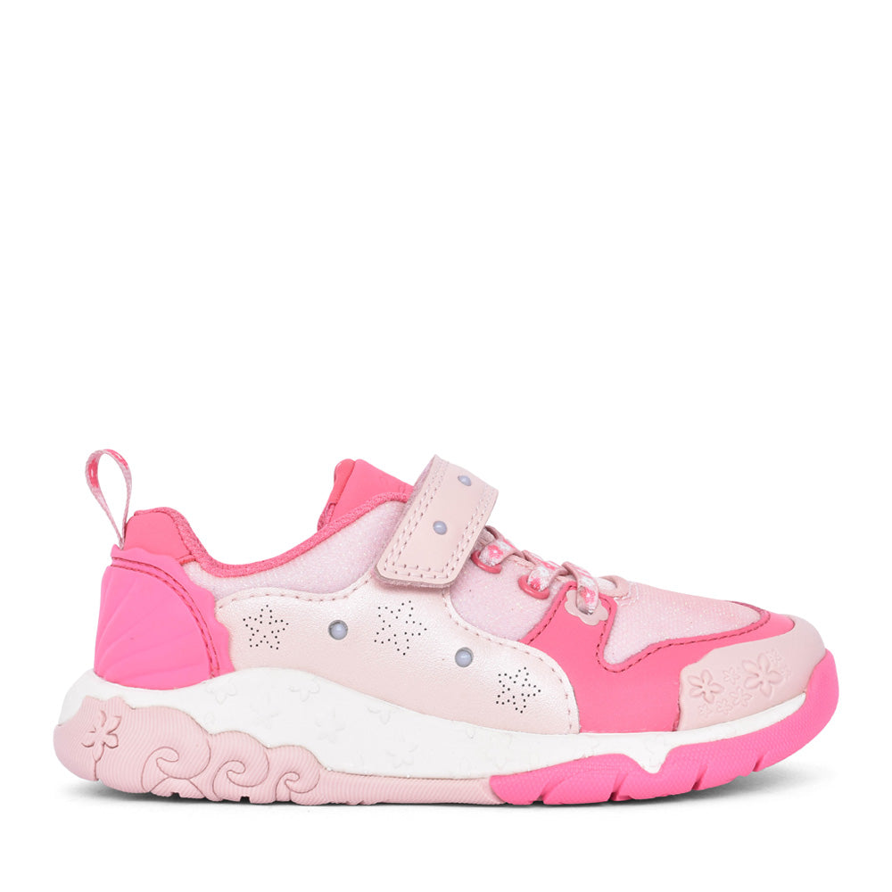 Girls Tidal Shell K Pink Combi Trainer In Kids G Fit