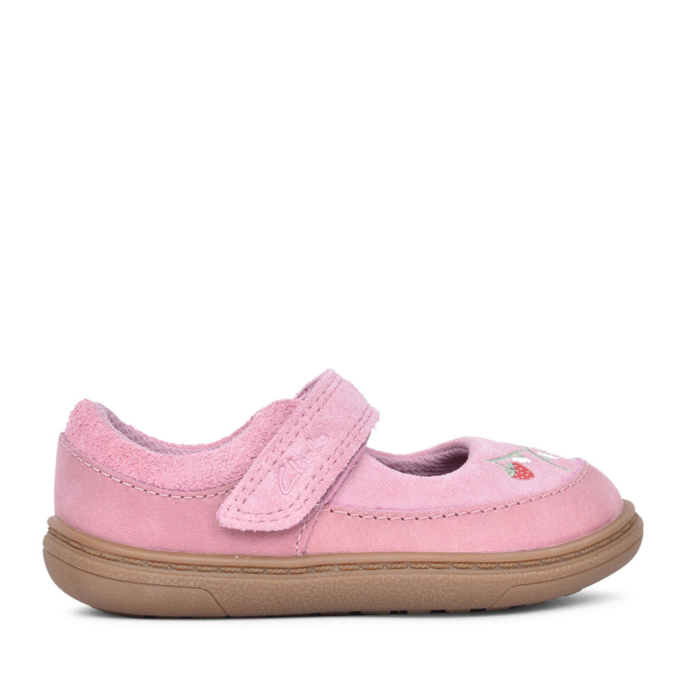 Girls Flash Berry T Dusty Pink Mary Jane Shoe In Kids F Fit