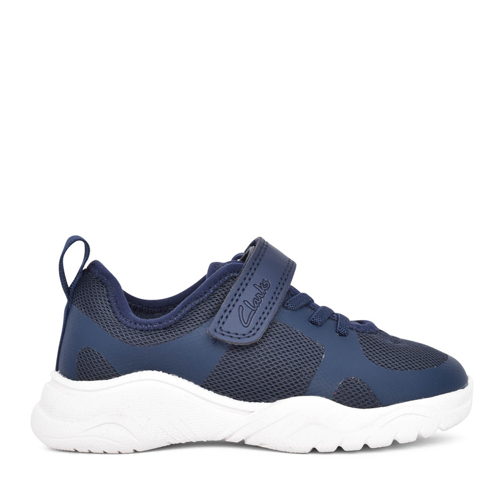 Boys Feather Ath K Navy Trainer In Kids G Fit