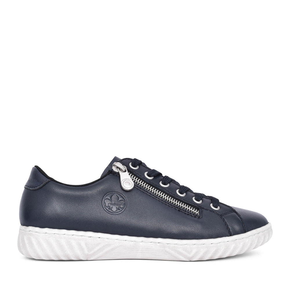 Ladies N0900 Laced Trainer In Navy