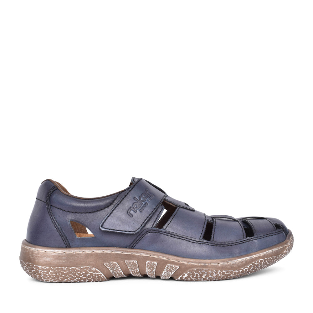 Mens 03578 Cut Out Shoe In Navy