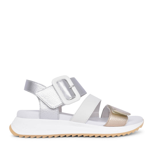 Ladies W2950 Velcro Sandal In Gold