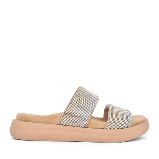 Ladies D2n50 Mule Sandal In Gold