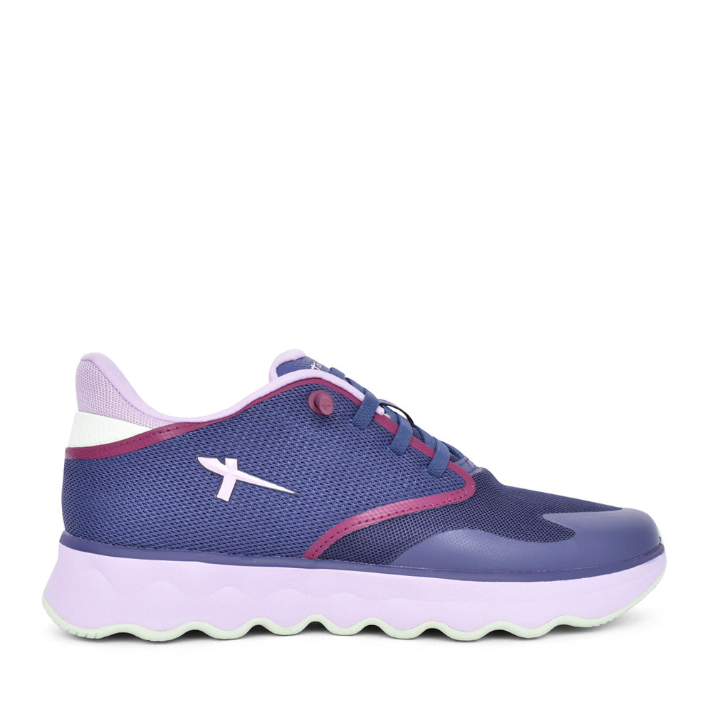 Ladies 1-23700 Laced Trainer In Purple