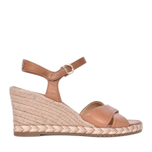 Ladies 1-28346 Wedge Sandal In Cognac