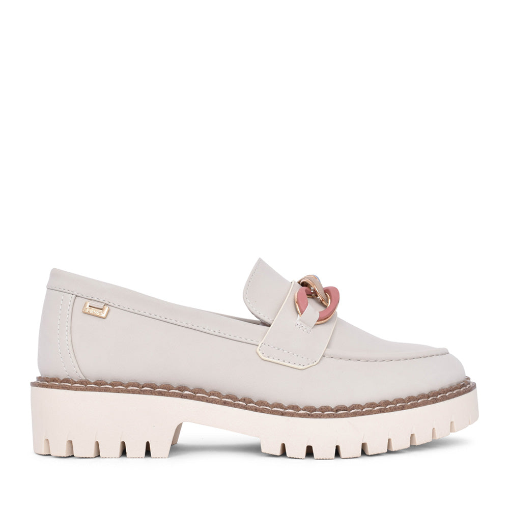 Ladies 5-24730 Loafer In Cream