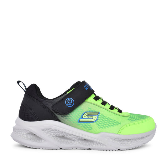 Boys 401495l Meteor Lights Krendox Trainer In Lime