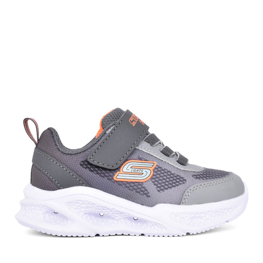 Boys 401495n Meteor-lights Krendox Trainer In Charcoal