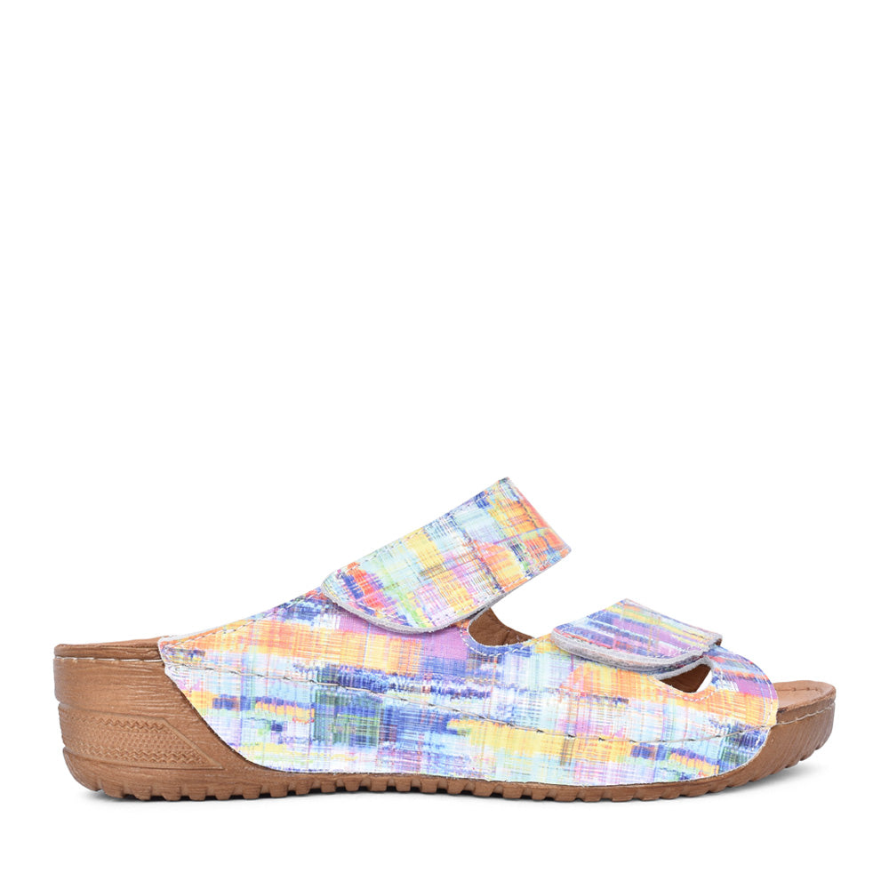 Ladies Clara A7833 Mule In Multi-colour