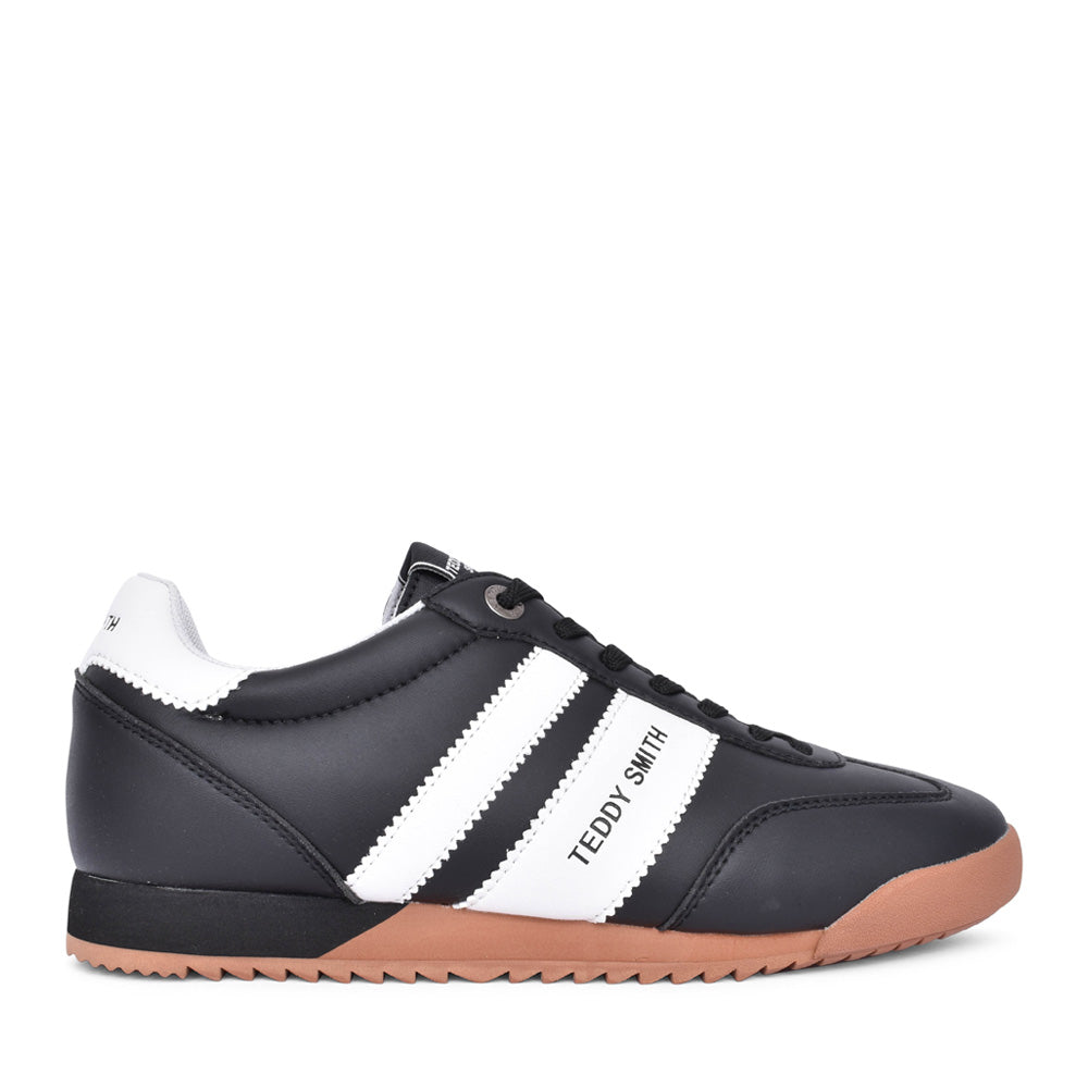 Mens 120186 Laced Trainer In Black