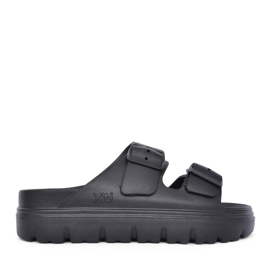 Ladies 142550 Double Strap Mule In Black