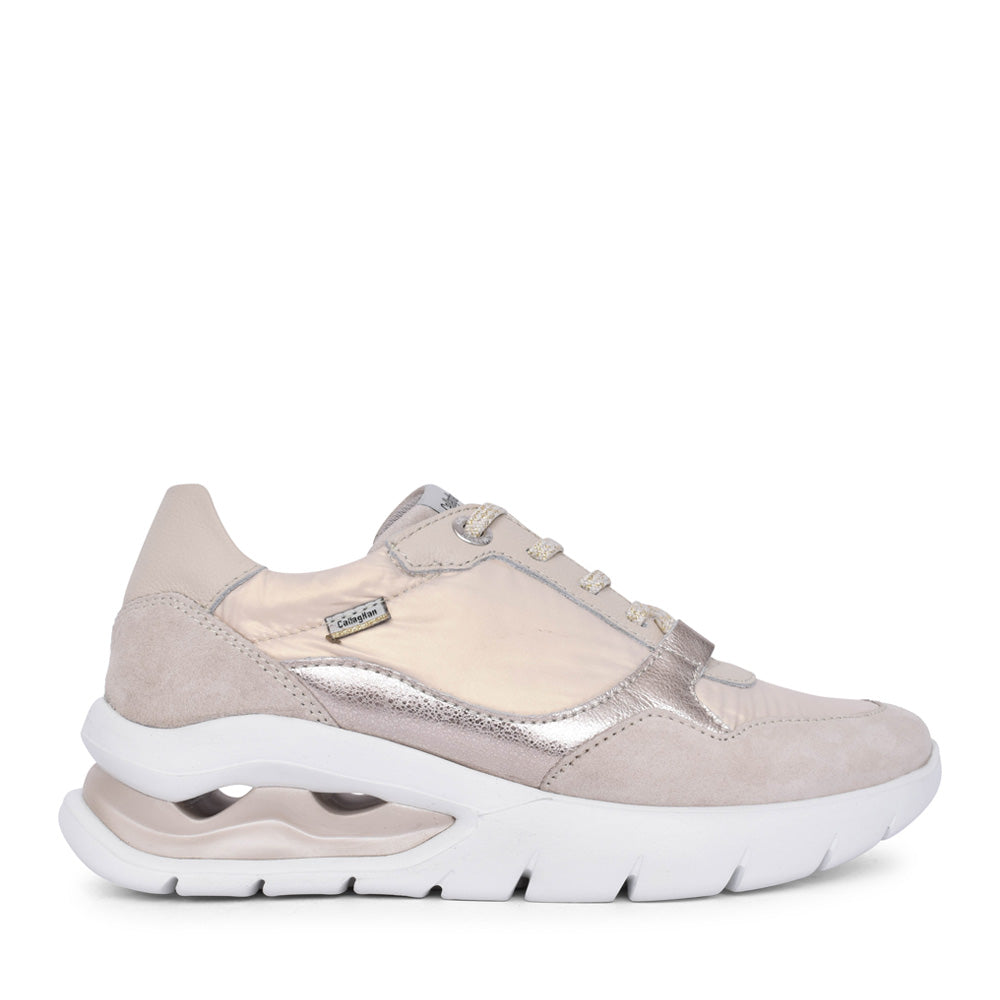 Ladies 45811 Laced Trainer In Sand