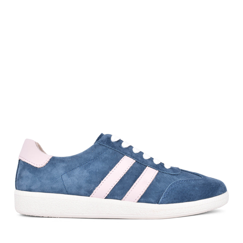 Ladies Fifty Three Laced Trainer In Blue
