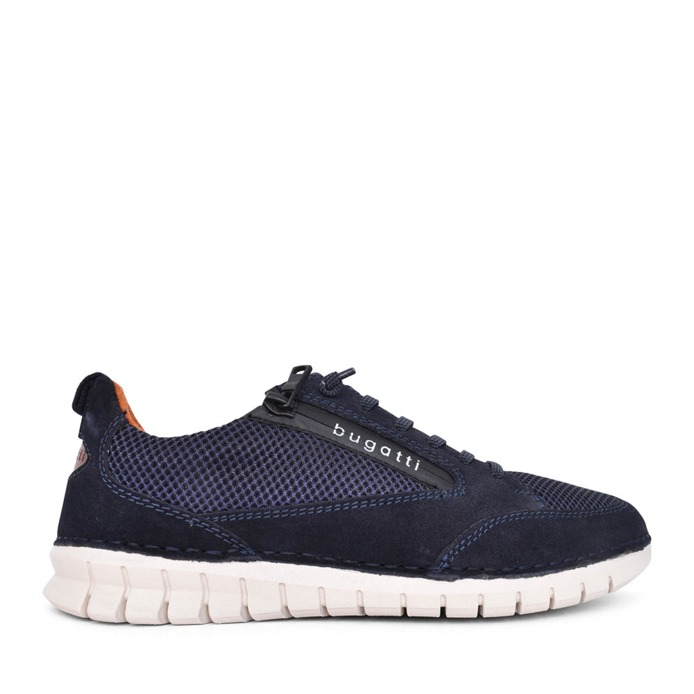 Mens Palenque Akm03 Laced Trainer In Dark Blue