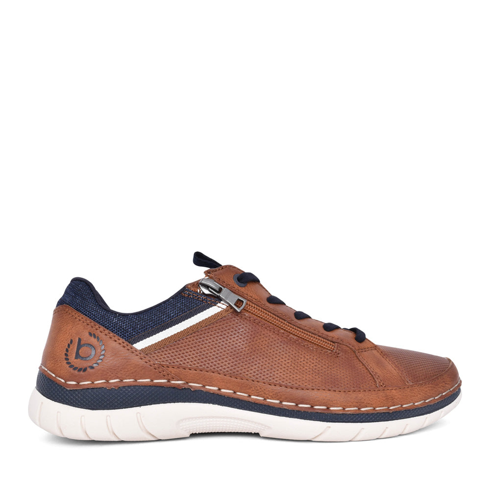 Mens Asq01 Rickson Laced Shoe In Cognac