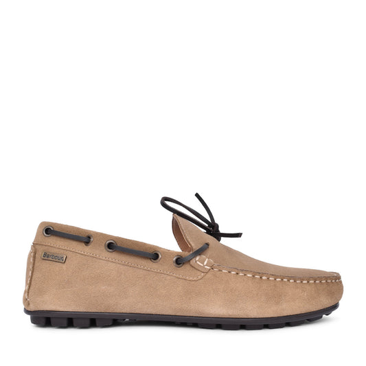 Mens Courage Driving Shoe In Taupe