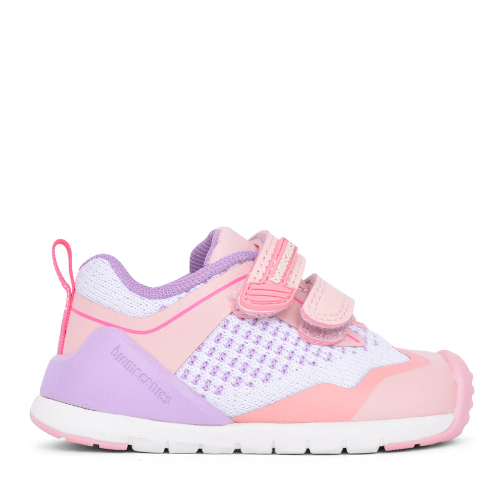 Girls 252131 Double Velcro Shoe In Rose