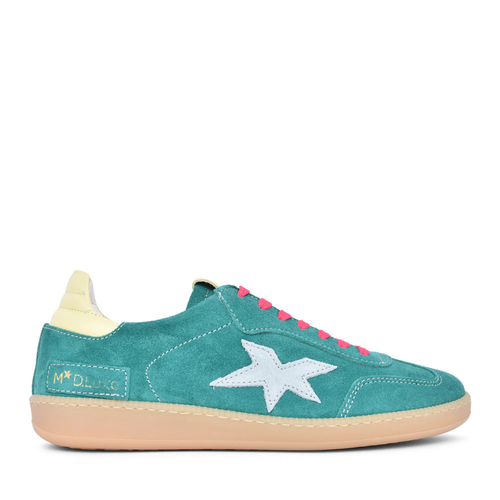 Ladies 526r-75 Laced Trainer In Green