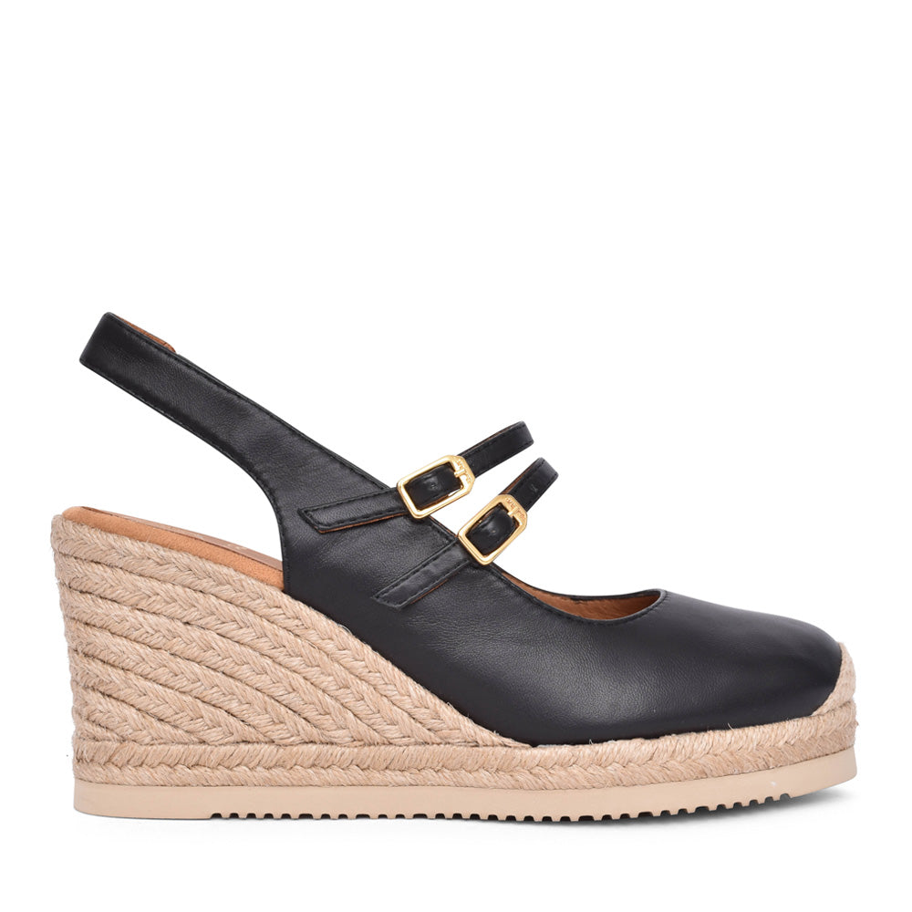 Ladies Cyntia Wedge Shoe In Black
