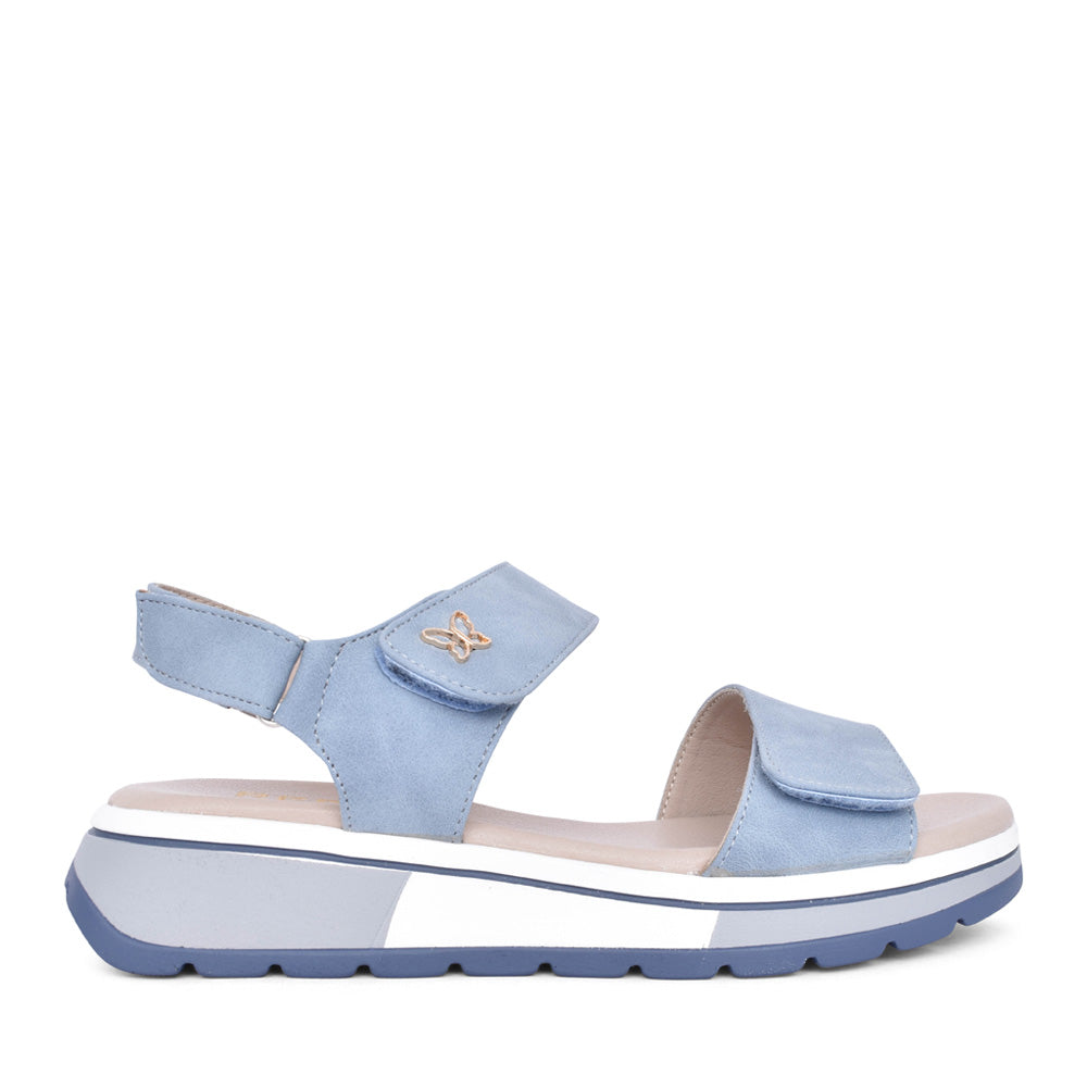 Ladies Cf245q001 Velcro Sandal In Blue