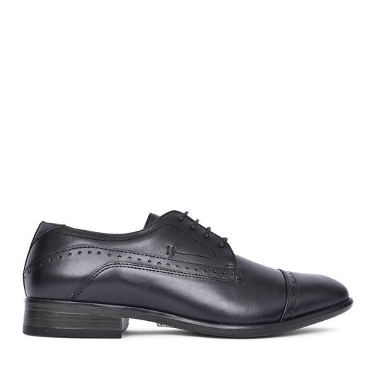 Mens Ralph Leather Shoe In Black