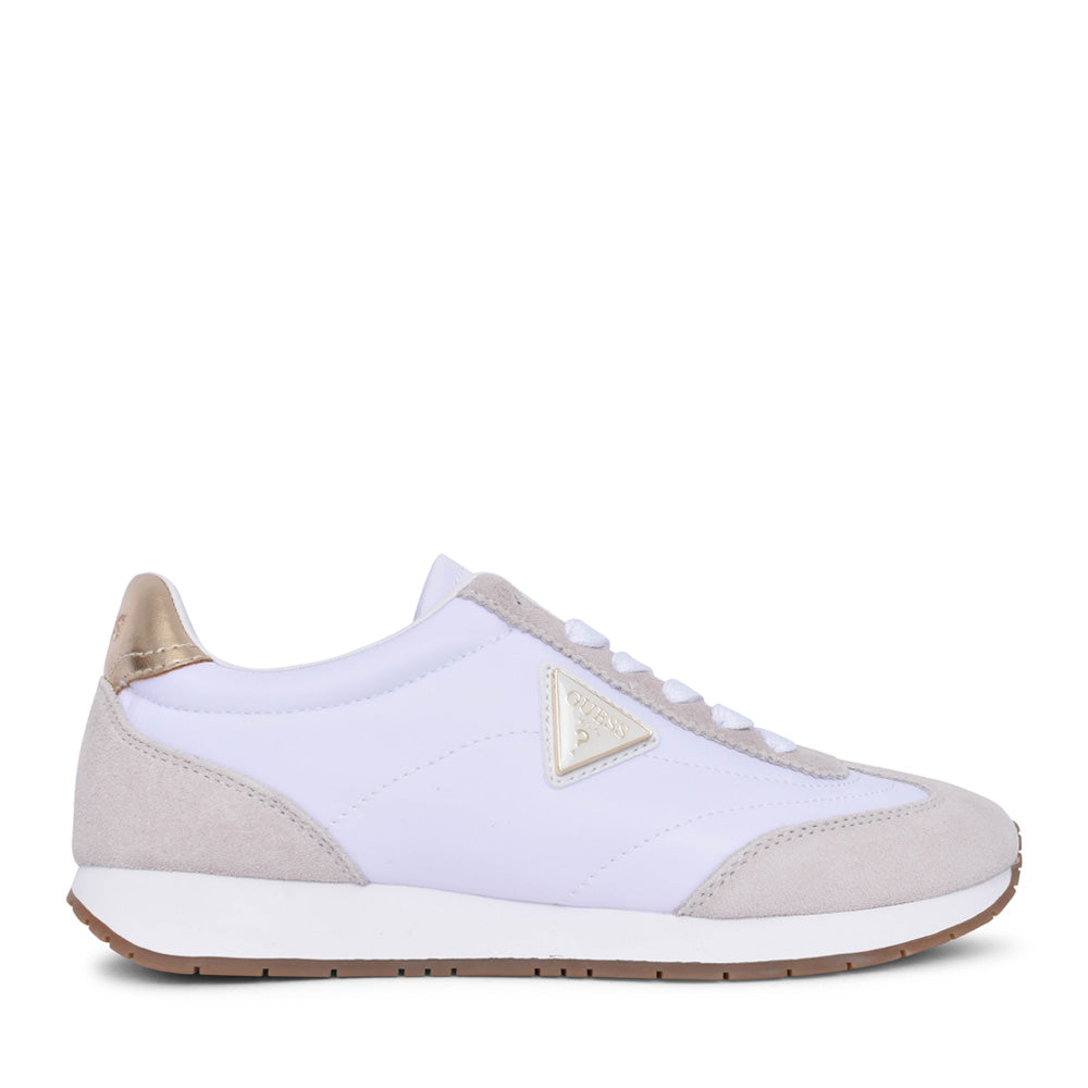 Ladies Joggin Fljjog Laced Trainer In White