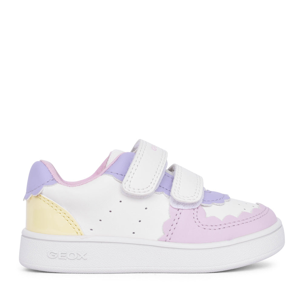 Girls B555ma B Eclyper Velcro Trainer In White Multi