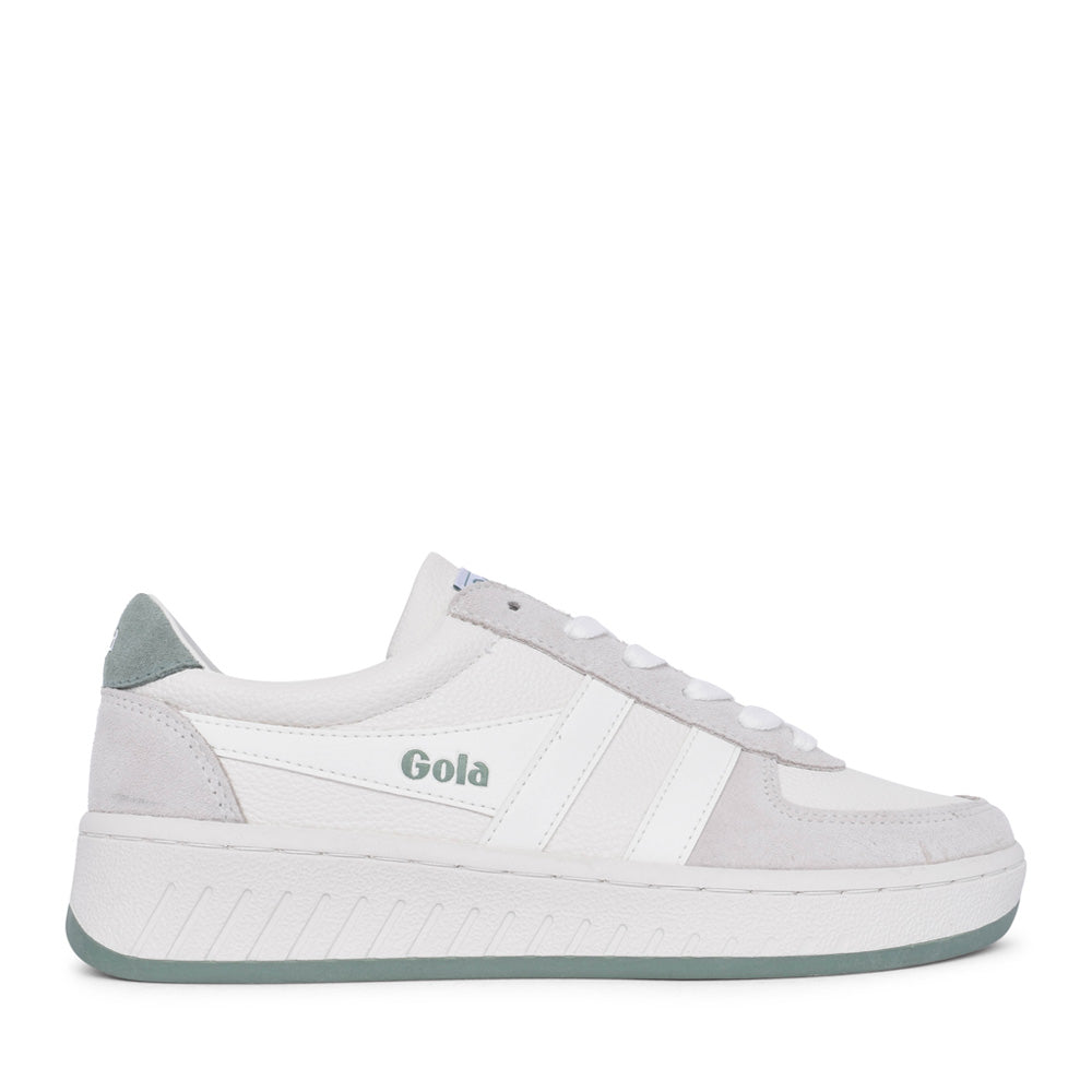 Ladies Clb513 Grandslam88 Laced Trainer In White
