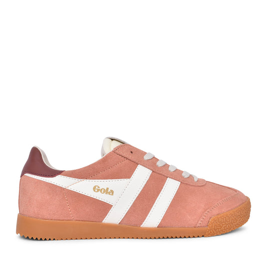 Ladies Elan Clb538 Laced Trainer In Terracotta
