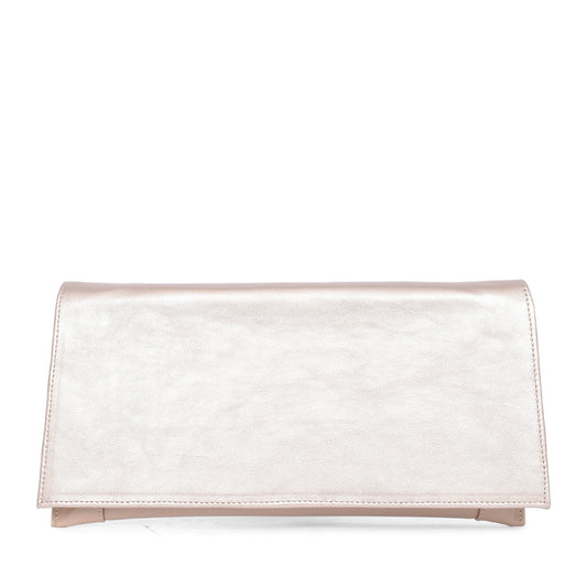 Ladies 0002-p Clutch Bag In Metallic