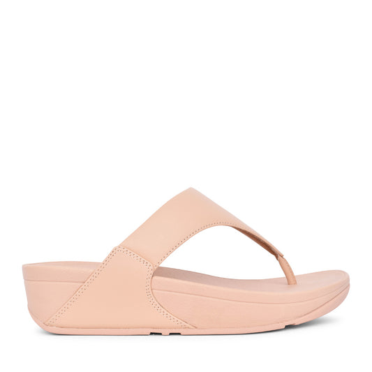 Ladies I88-c13 Lulu Leather Toe Post In Beige