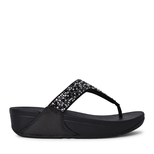 Ladies Je3-090 Lulu Crystal Toe Post In Black